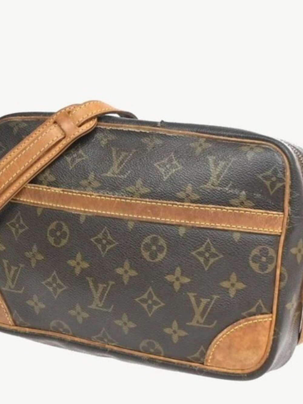 LOUIS VUITTON Trocadero 27 Shoulder Bag Monogram Leather Brown M51274 69PA251